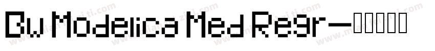 Bw Modelica Med Regr字体转换